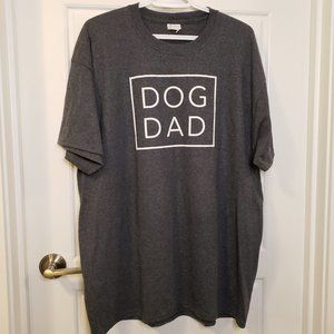 The Authentic T-Shirt Company XL Men's DOG DAD Dark Heather Grey T-Shirt